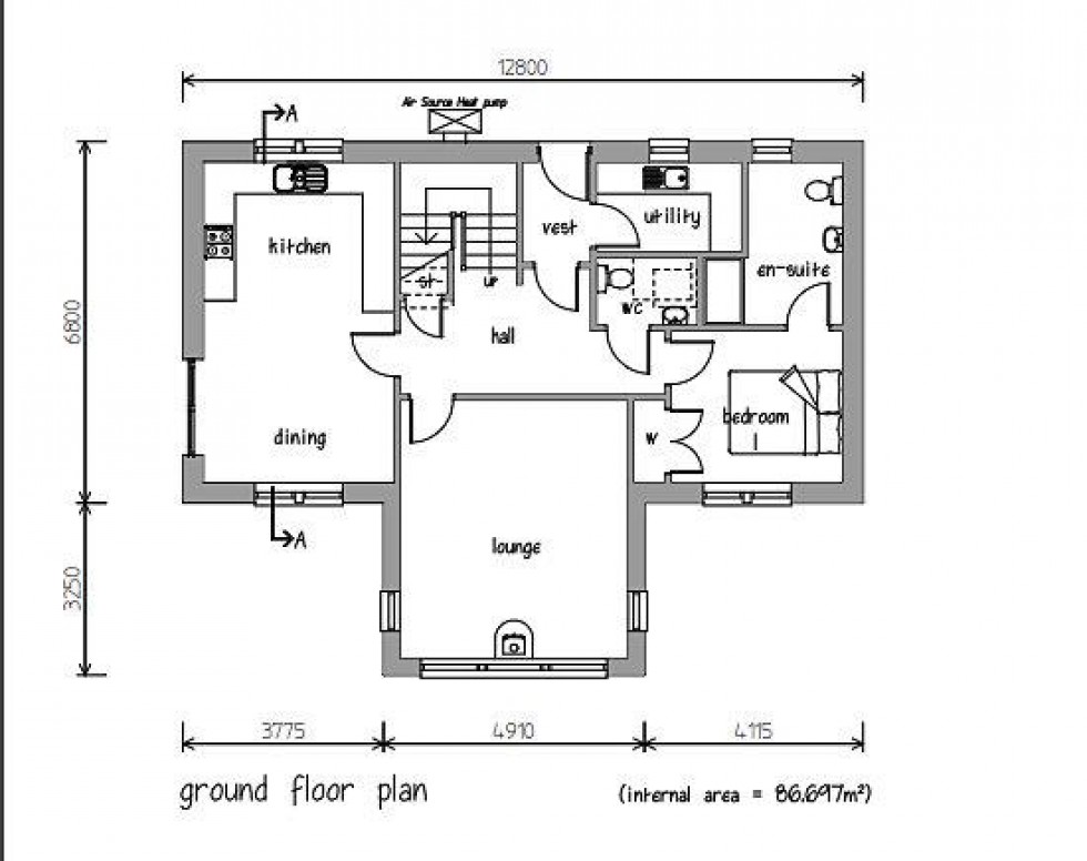 Floorplan for Grant Road, Grantown on Spey
