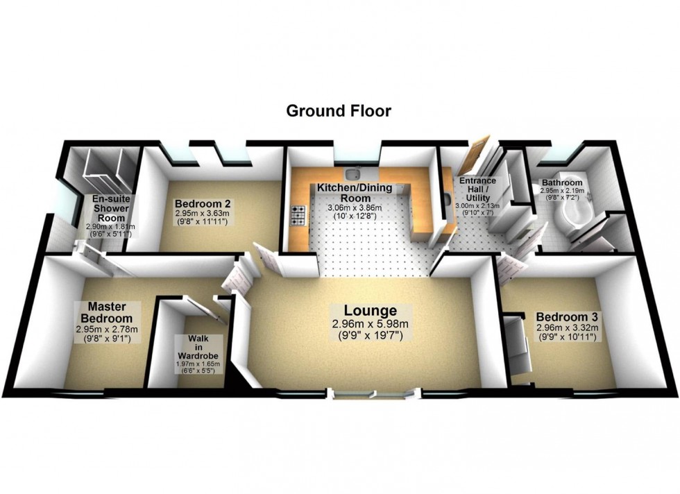 Floorplan for 9 Strathview Lodge, Seafield Avenue, Grantown on Spey