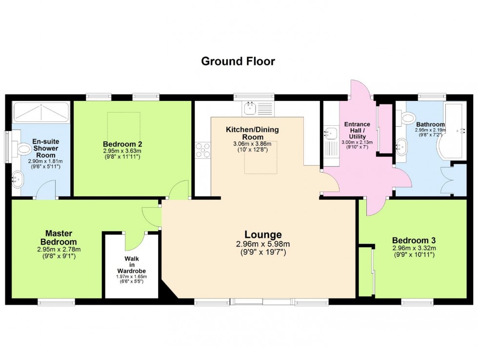 Floorplan for 9 Strathview Lodge, Seafield Avenue, Grantown on Spey