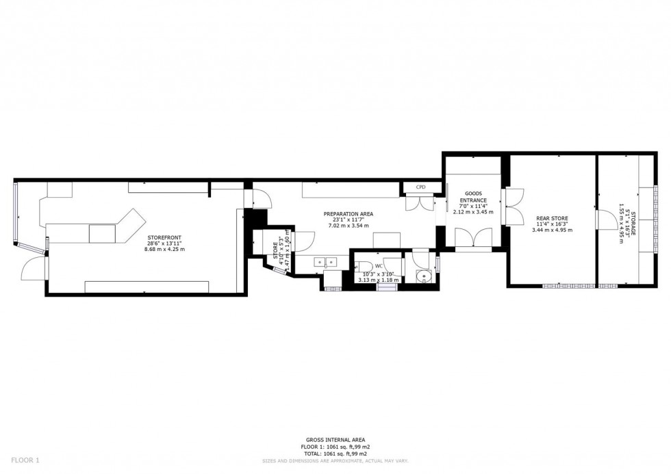 Floorplan for High Street, Grantown on Spey