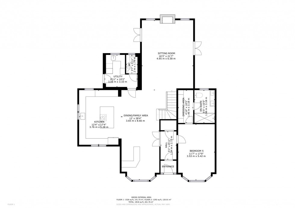Floorplan for Bieldside, Cromdale Road, Grantown on Spey