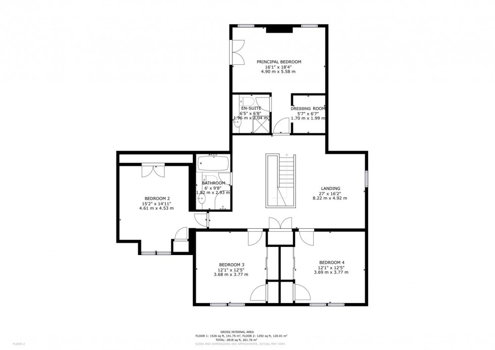 Floorplan for Bieldside, Cromdale Road, Grantown on Spey