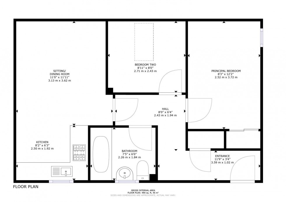 Floorplan for Balvatin Cottages, Perth Road, Newtonmore