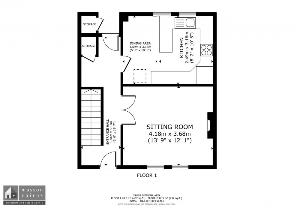 Floorplan for Dulaig Court, Grantown On Spey