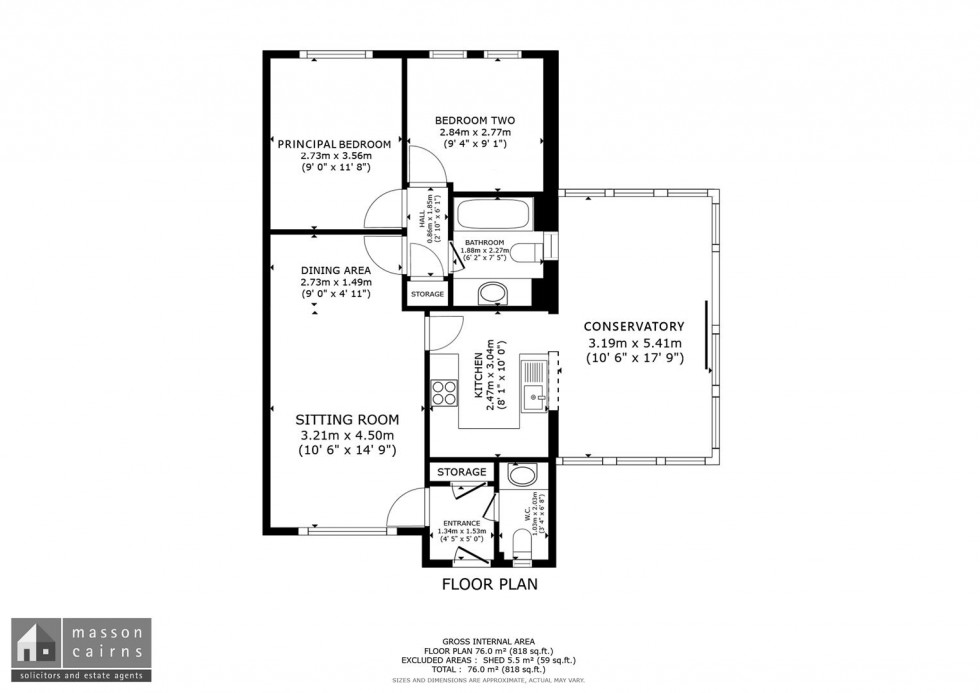 Floorplan for Dalnabay, Silverglades, Aviemore