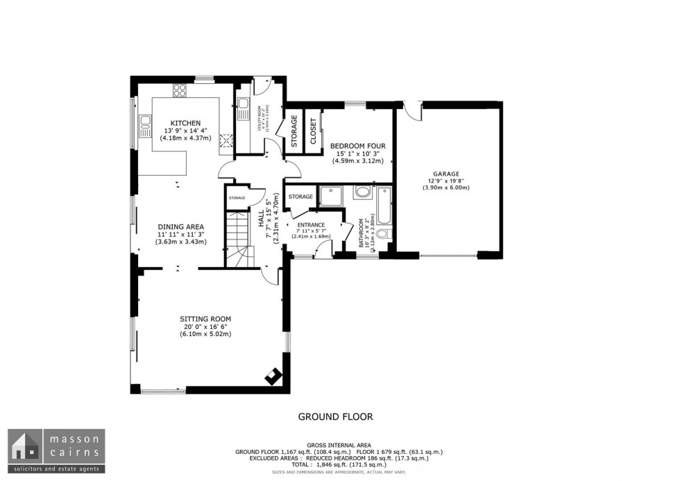 Floorplan for Auchroisk Place, Cromdale