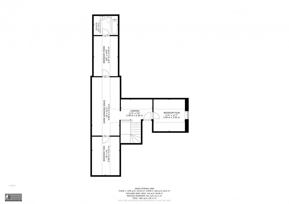 Floorplan for Avonside, Glenlivet
