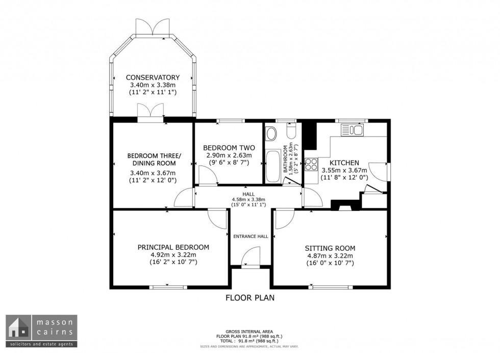 Floorplan for 6 Lower Castleton, Glenlivet