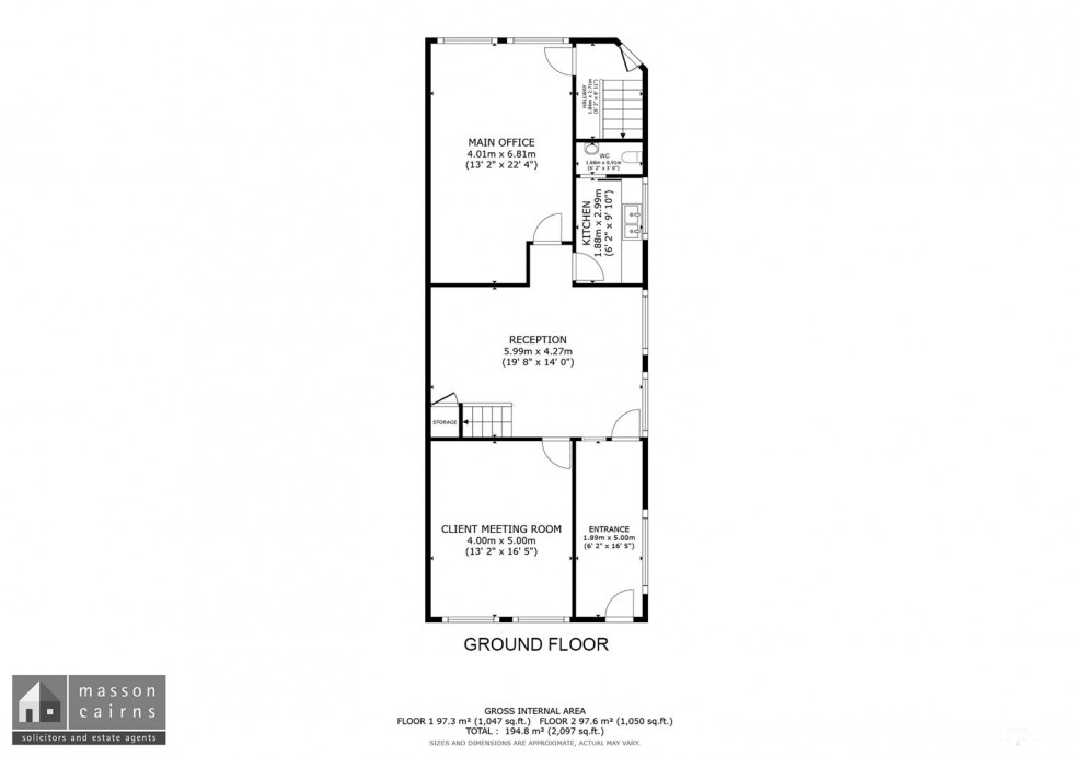 Floorplan for 78 High Street, Grantown on Spey