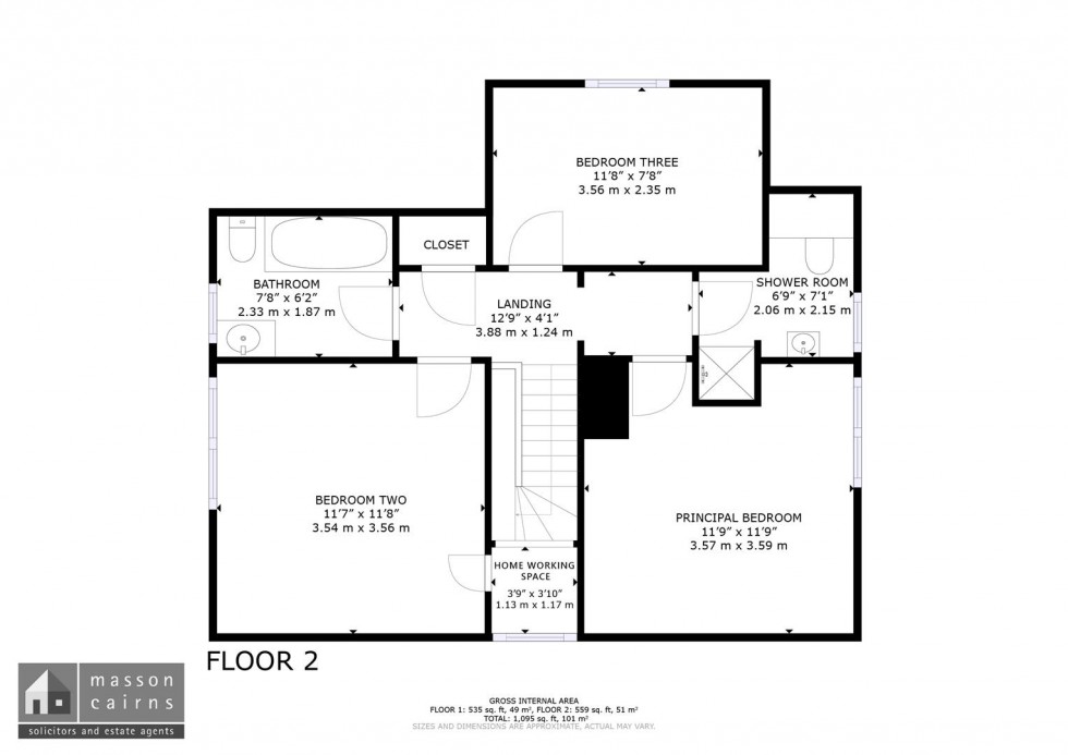 Floorplan for Silver Ridge, Grant Road, Grantown on Spey