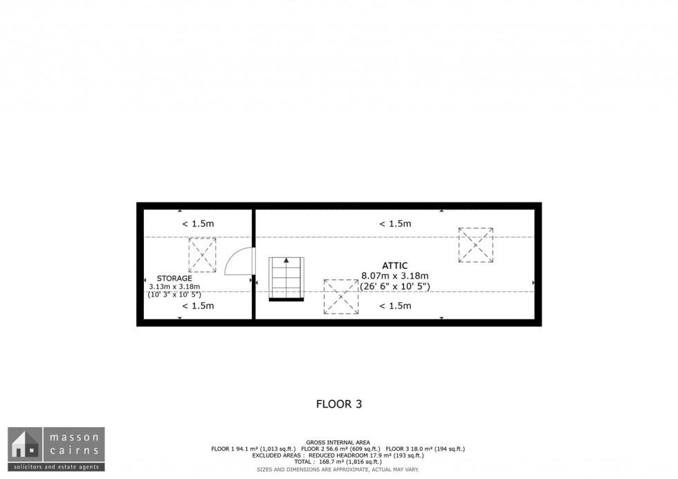 Floorplan for Cruachan, The Square, Tomintoul