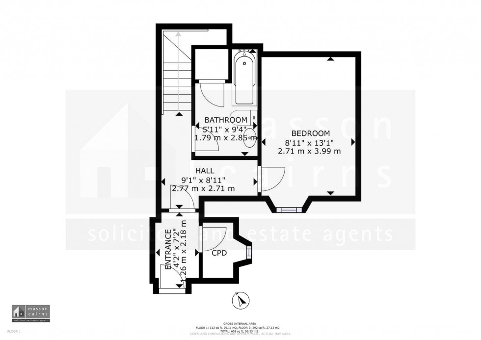 Floorplan for 2 Birchview Terrace, High Street, Grantown on Spey