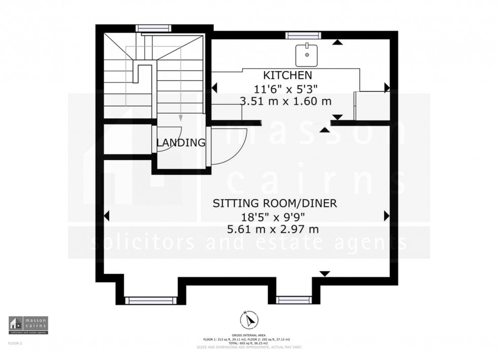 Floorplan for 2 Birchview Terrace, High Street, Grantown on Spey