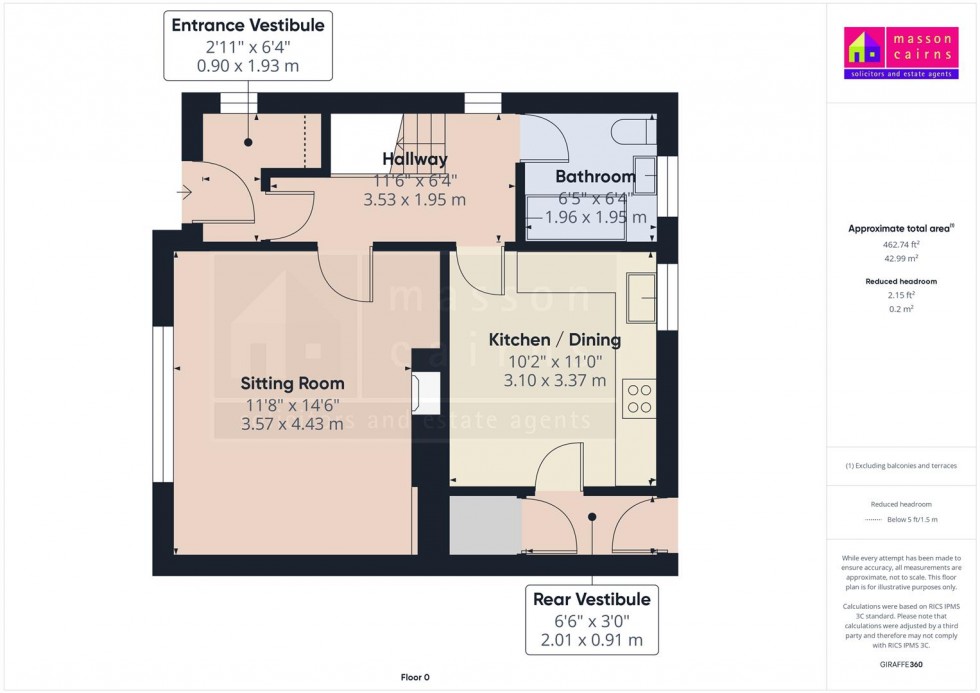 Floorplan for 36 Kylintra Crescent, Grantown on Spey