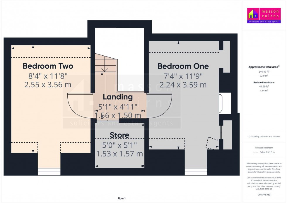Floorplan for Burnroad Cottage, High Street, Grantown on Spey