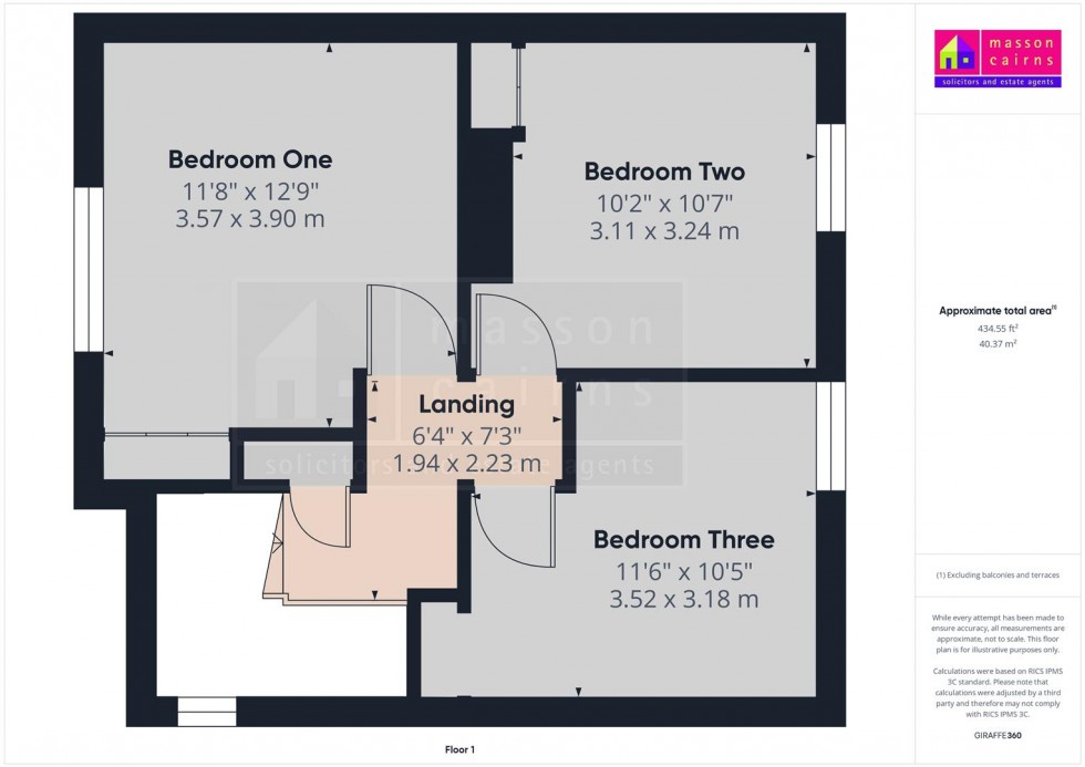 Floorplan for 35 Kylintra Crescent, Grantown on Spey