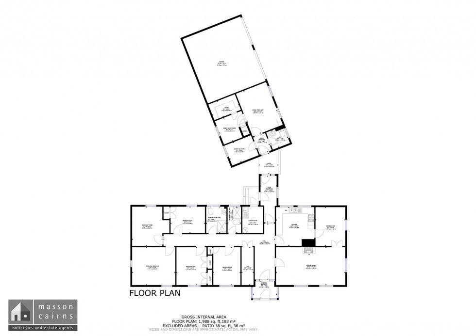 Floorplan for Tom na Craggan, Glenlivet, Ballindalloch