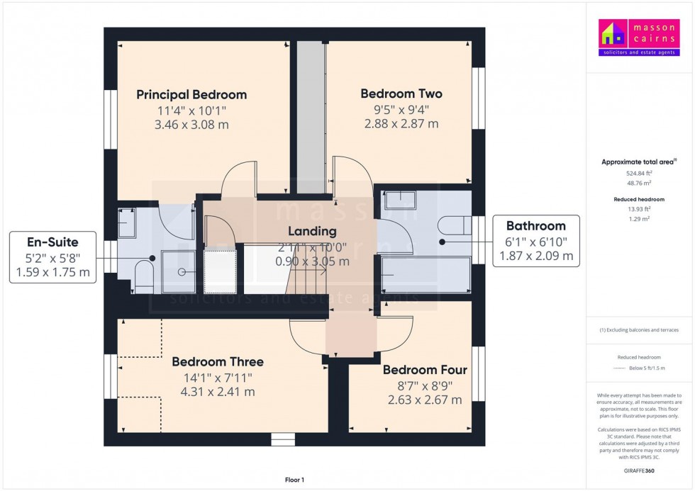 Floorplan for Birchlands, Beinn Ghuilbinn, Aviemore