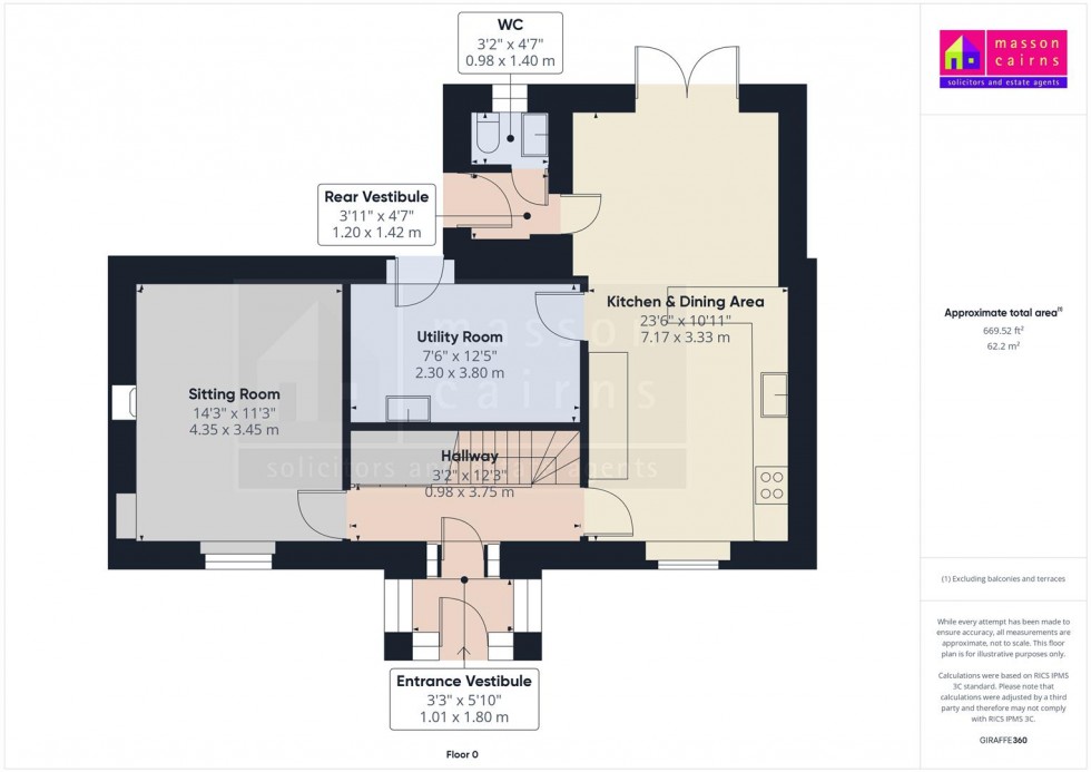 Floorplan for Lilybank, Grant Road, Grantown on Spey