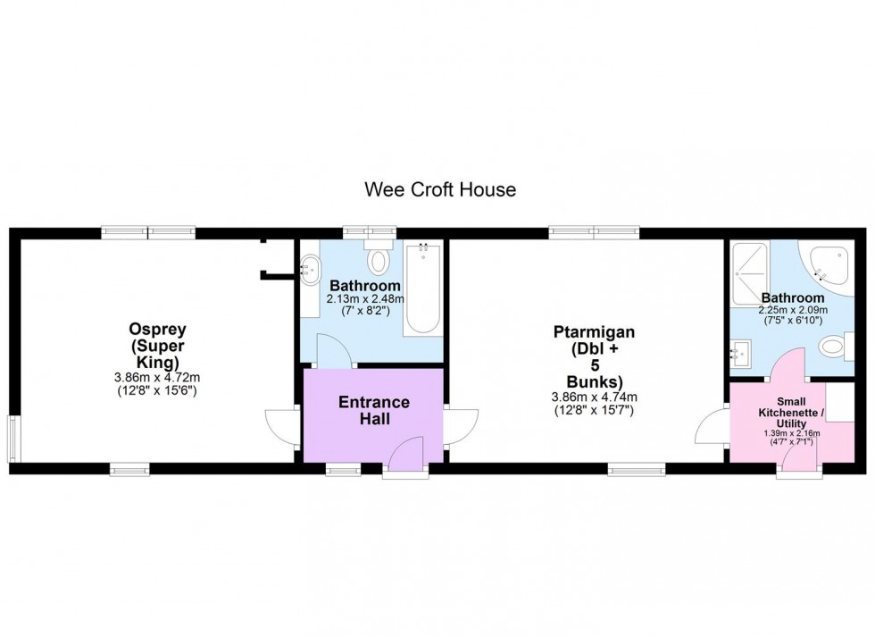 Floorplan for Croftmaquien, Nethy Bridge