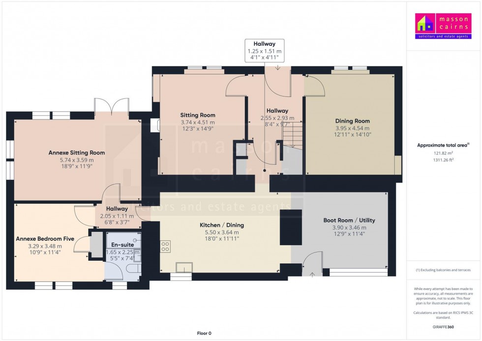 Floorplan for Lakefield, Main Street, Newtonmore