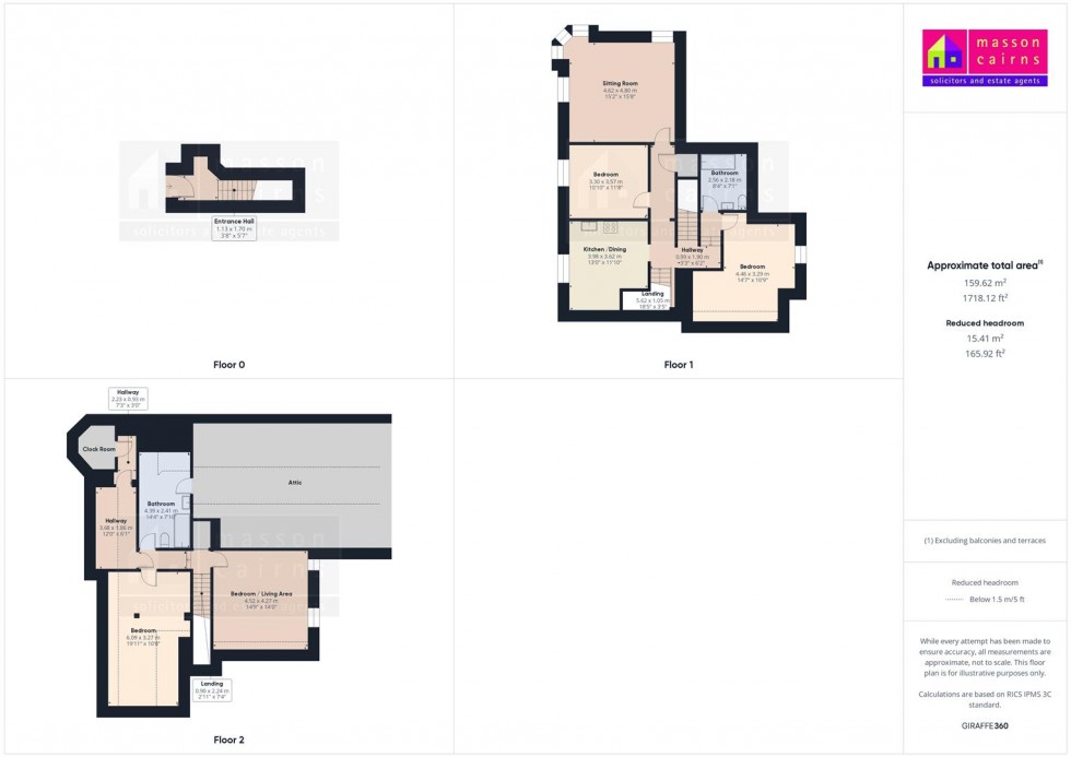 Floorplan for The Clockhouse Restaurant & 2 Apartments, The Square, Tomintoul