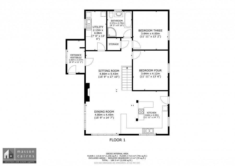 Floorplan for Smithy Croft, Station Road, Carrbridge