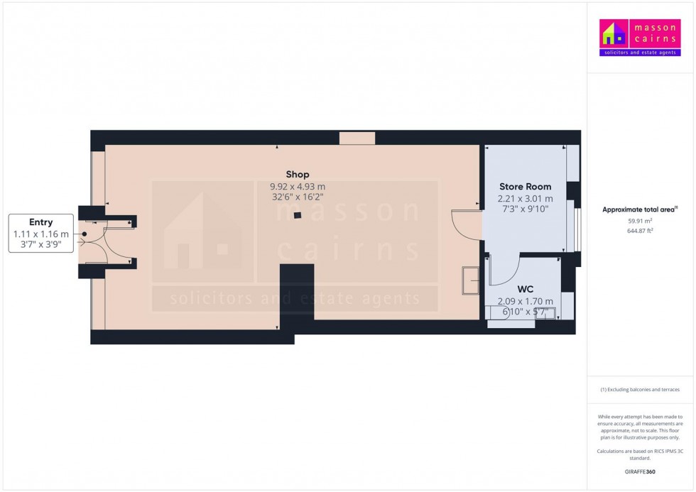 Floorplan for 39 High Street, Grantown on Spey