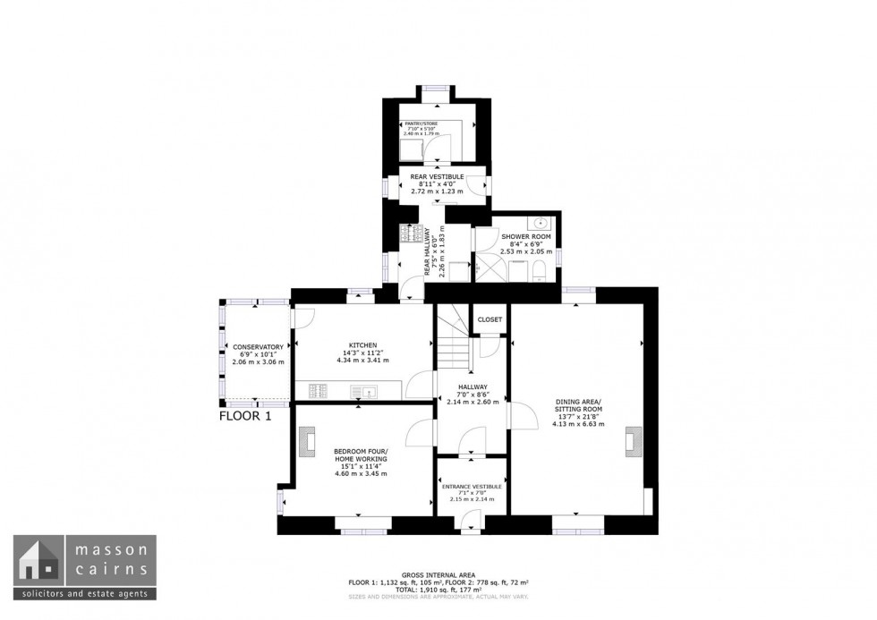 Floorplan for Minbeg, Glenlivet