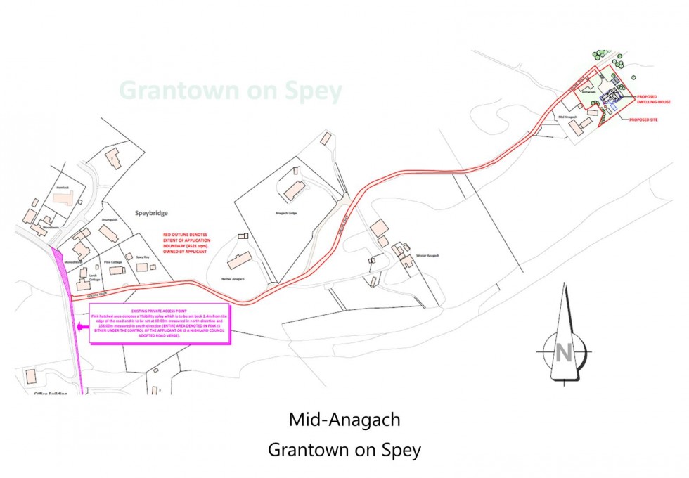 Floorplan for House Site, Mid Anagach, Grantown on Spey