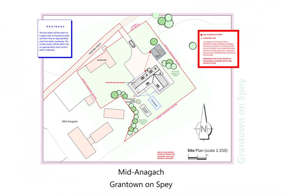 Floorplan for House Site, Mid Anagach, Grantown on Spey