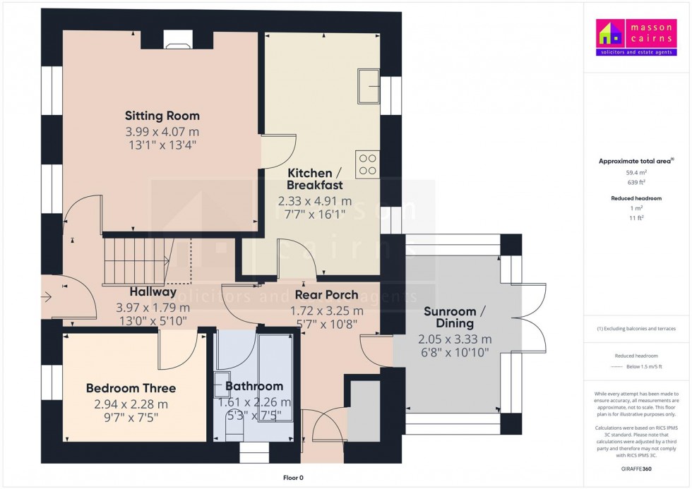 Floorplan for Forestry Houses, Strathmashie, Laggan, Newtonmore
