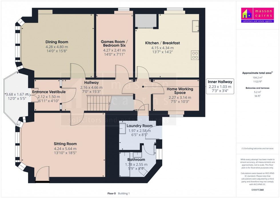 Floorplan for Dunmhor House, 67 High Street, Kingussie