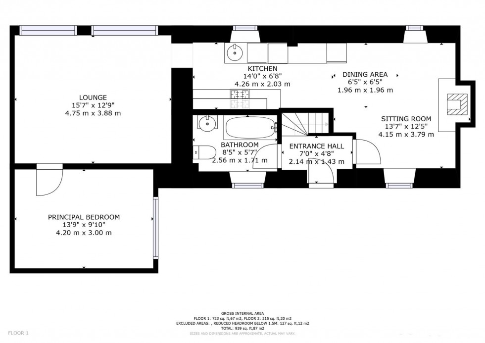 Floorplan for Avondale, 110 Main Street, Tomintoul,