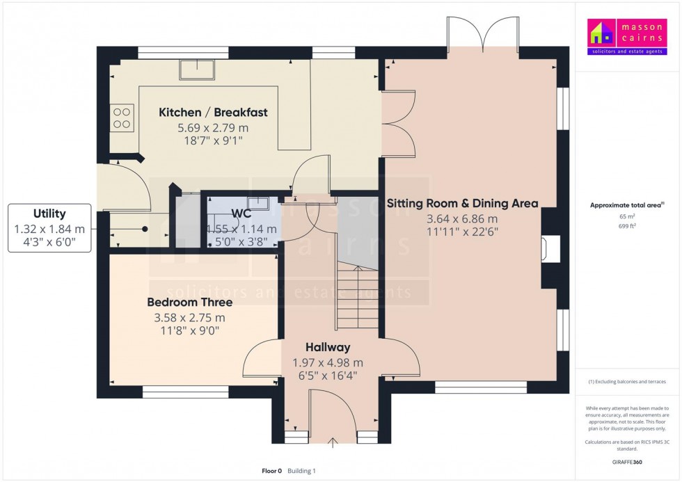 Floorplan for 19 Woodburn Drive, Grantown on Spey