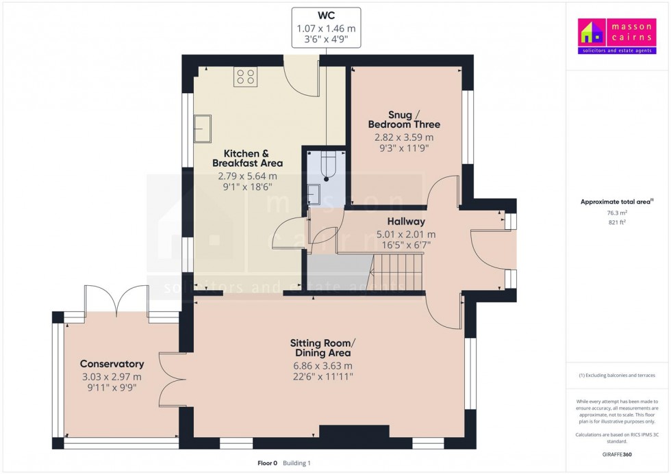 Floorplan for 14 Woodburn Drive, Grantown on Spey