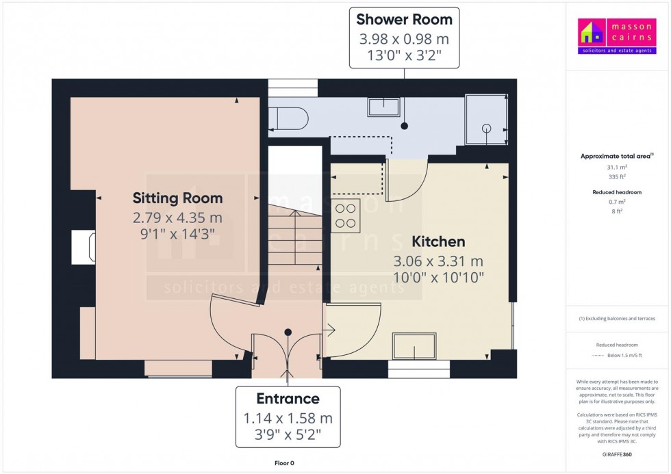 Floorplan for 46b High Street, Grantown on Spey