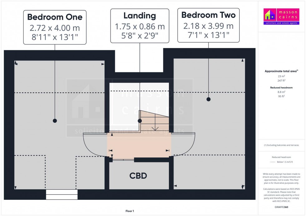 Floorplan for 46b High Street, Grantown on Spey