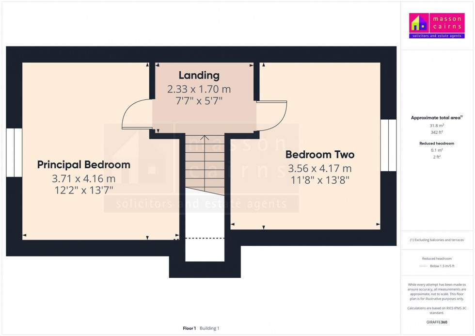 Floorplan for Nia Roo, 9 Hillside Avenue, Kingussie