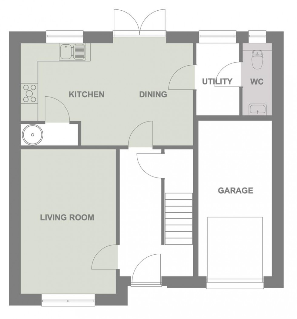 Floorplan for Dulnain, Plots 56,57 & 60 Dulicht Court, Grantown On Spey