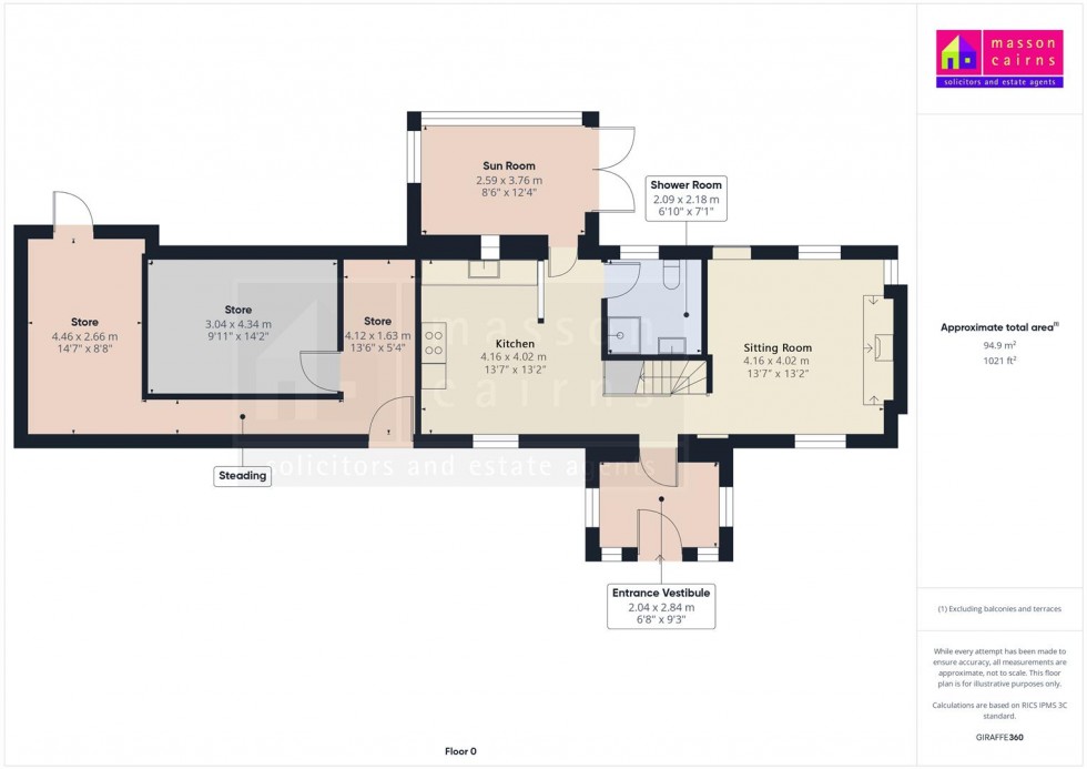 Floorplan for Highlea, Auchnarrow, Glenlivet