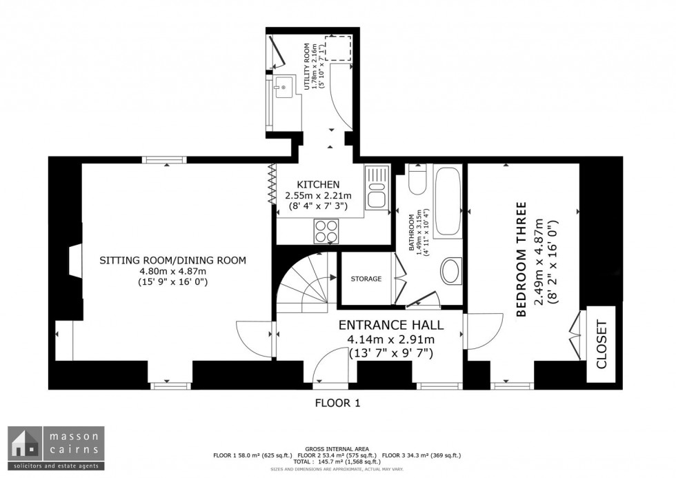 Floorplan for 38 The Square, Grantown on Spey