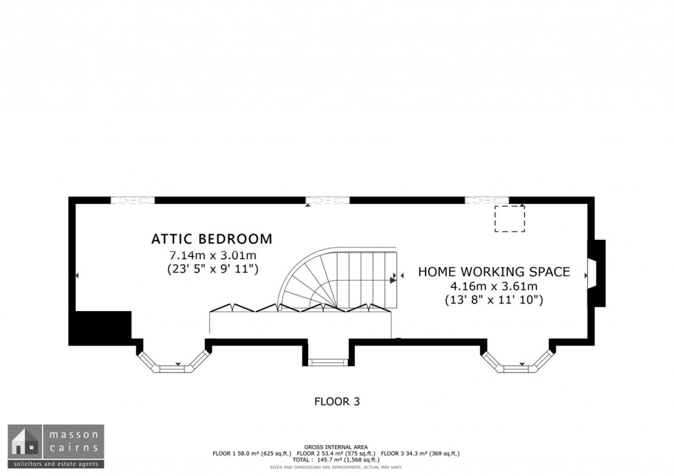 Floorplan for 38 The Square, Grantown on Spey