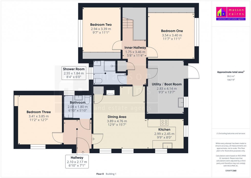 Floorplan for Half House, Nethy Bridge