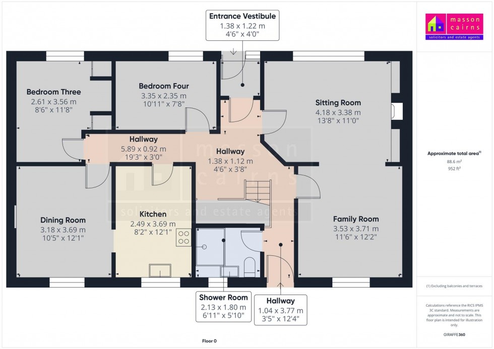 Floorplan for Hillview, Market Lane, Kingussie