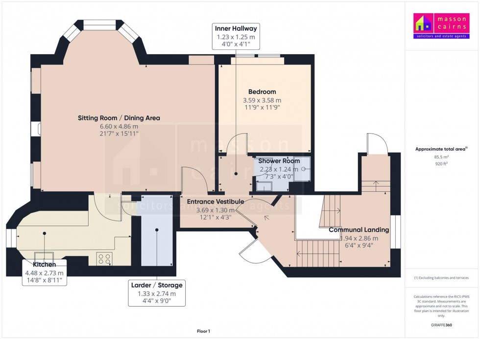 Floorplan for 4 Gordon Hall, Seafield Avenue, Grantown on Spey