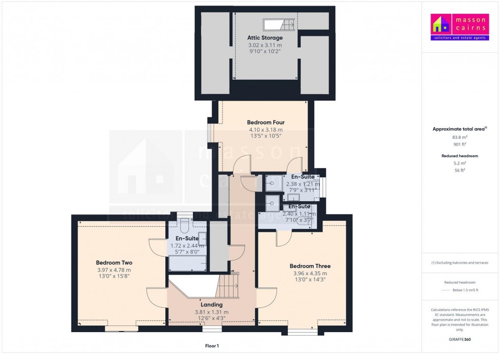 Floorplan for Tigh na Fraoch, Nethy Bridge