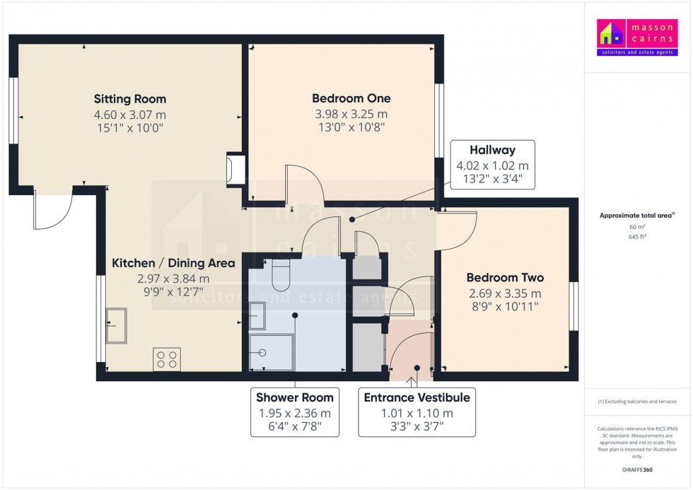 Floorplan for 44 Coppice Court, Grantown on Spey