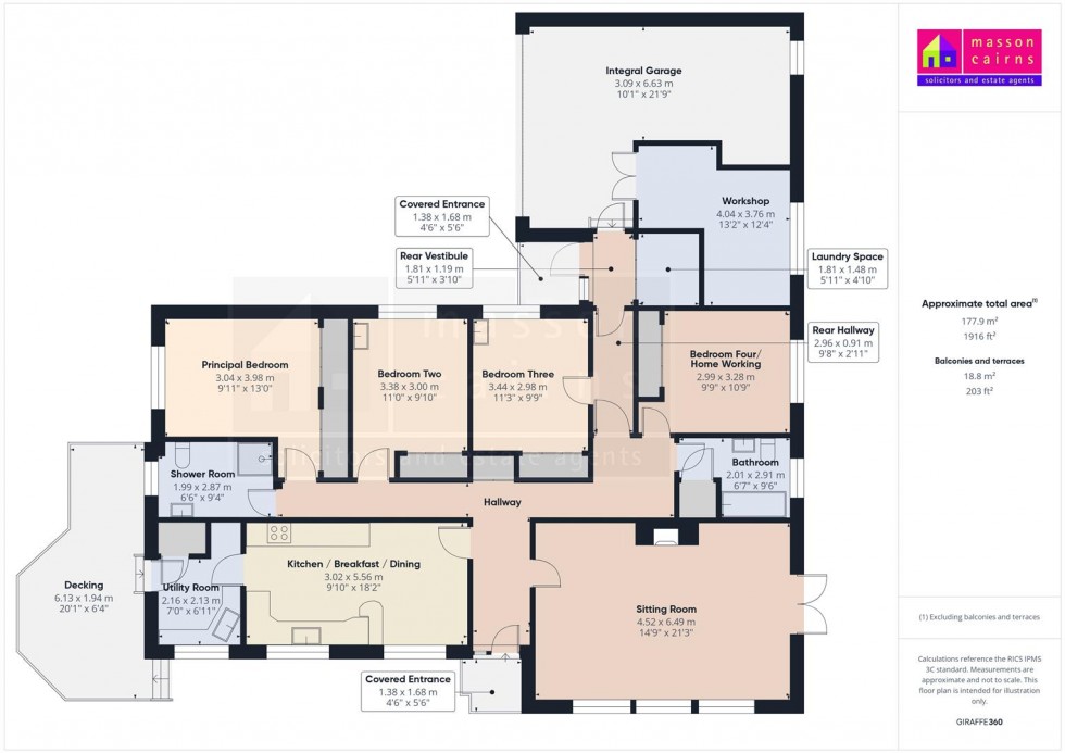 Floorplan for The Freewheel, Boat Of Garten