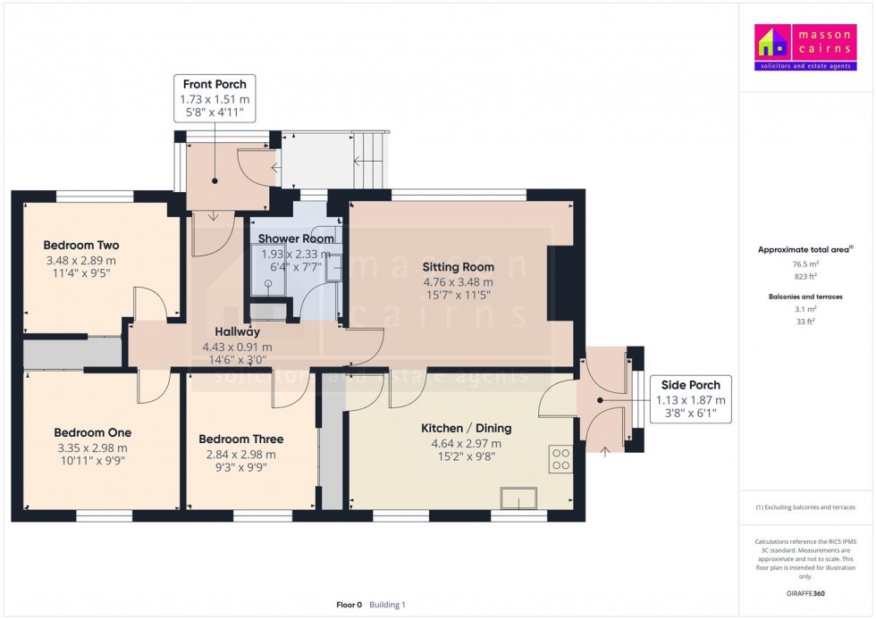 Floorplan for Glamaig, Church Terrace, Newtonmore